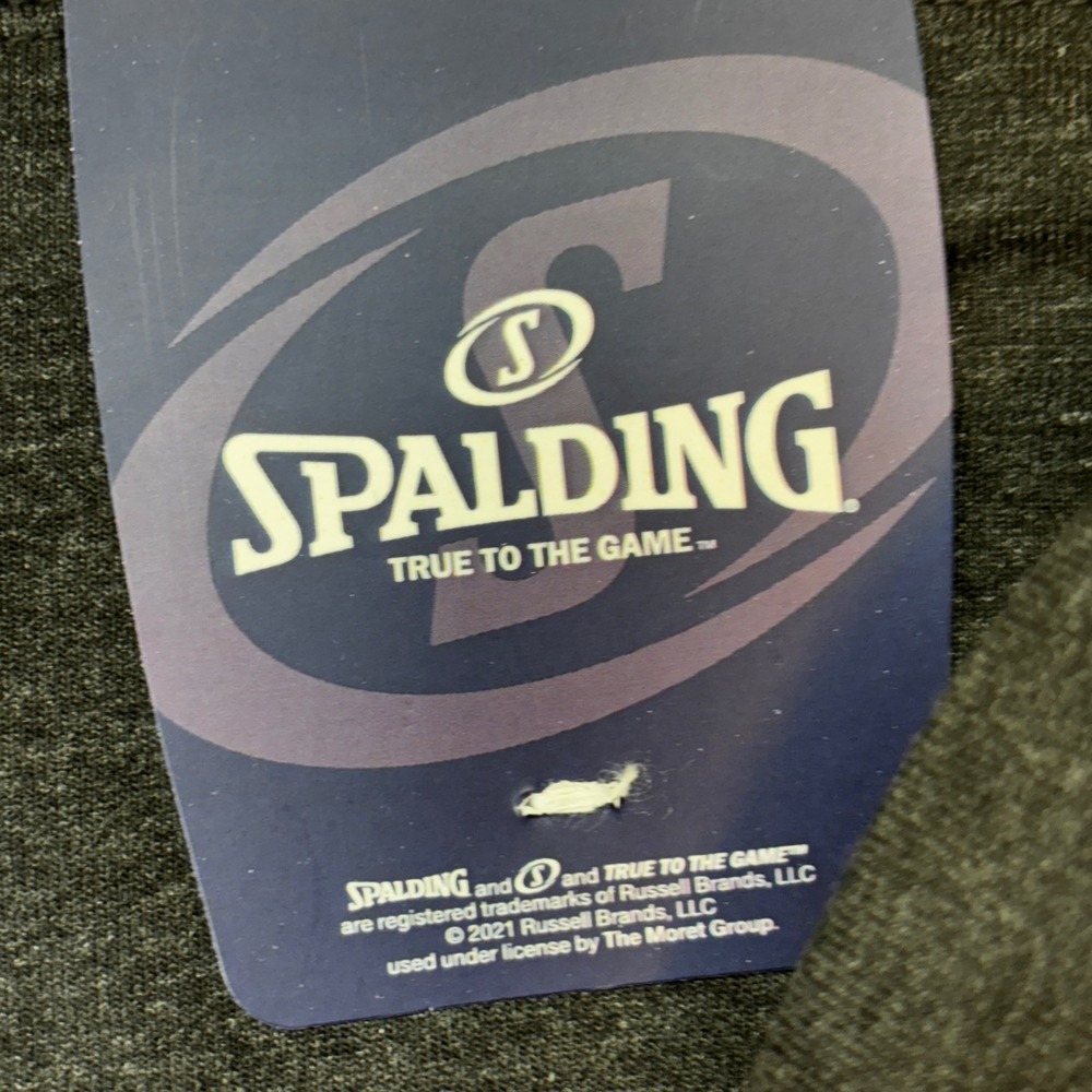 Spalding Leggings Women 2X Heather Grey High Waist 4-Way Stretch New Workout - Picture 7 of 8